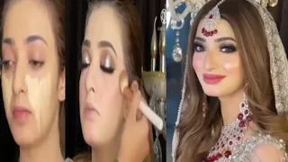 Nawal Saeed Bridal makeup ll step by step bridal makeup tutorial ll Nawal Saeed