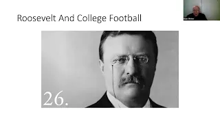 History of Football in America, a lecture by journalist Evan Weiner