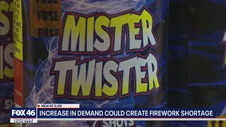 Increase in demand could create firework shortage in the Carolinas