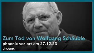 Zum Tod von Wolfgang Schäuble | phoenix vor ort am 27.12.23