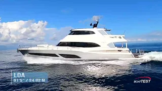 Boattest.com Riviera 78 Motor Yacht Performance review