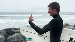 Surfing between San Onofre and Trestles