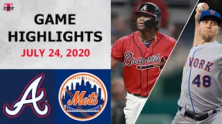 Atlanta Braves vs. New York Mets Highlights  | July 24, 2020 (Opening Day)