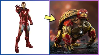 AVENGERS AS TURTLE 🔥 ALL CHARACTERS ( MARVEL & DC ) 2024