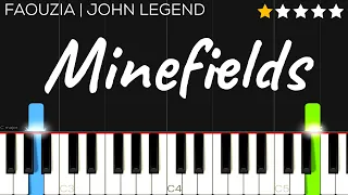 Faouzia & John Legend - Minefields | EASY Piano Tutorial