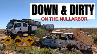 THE NULLARBOR FORGOTTEN TRACK with Isuzu NPS 4X4 TRUCK + OFFROAD CARAVAN Plus.. STATS 💰💰