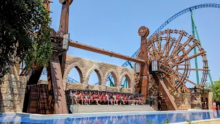 Mind-Blowing Galeon (Ripsaw Topspin) Off-Ride Footage | Land of Legends Theme Park 2023