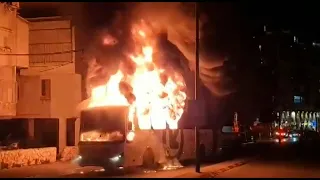 Israeli Haredis torch bus amid heightened lockdown tensions | AFP