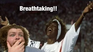 Whitney Houston “National Anthem” First Time Hearing!!! WOW