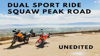 Squaw Peak Rd Up to Squaw Peak - Honda CRF250L & Kawasaki KLR 650 (unedited)