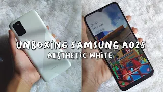 unboxing my new phone aesthetic 🍒 samsung a02s | spesifikasi + camera test | indonesia