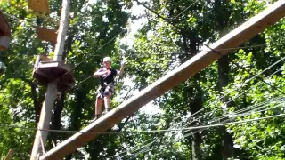 High Ropes Course Floating Log at Terrapin Adventures