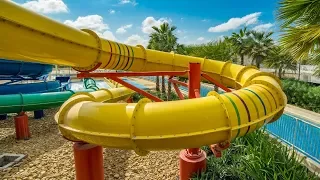 LEGOLAND Dubai - Yellow Twin Chasers | Colorful Waterslide Onride POV