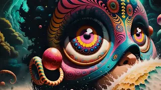 Progressive Psytrance - Electric Samurai / Hallucinations mix 2024 (AI Graphic Visuals)