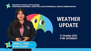 Public Weather Forecast issued at 4PM | October 21, 2023