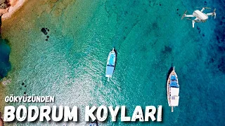 Bodrum Koyları Dron Görüntüleri - Gökyüzünden Bodrum - Bodrum Akvaryum Koyu - Bodrum Tekne Turu