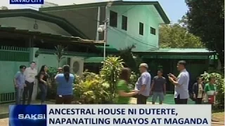 SAKSI: Ancestral house ni Duterte, napanatiling maayos at maganda