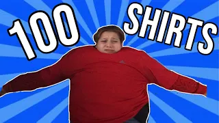 100 LAYERS OF SHIRTS **SHE COULDN'T BREATHE!**