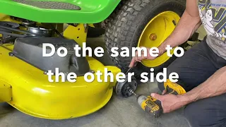 How to Adjust and Level a John Deere Mower Deck 42in 48in