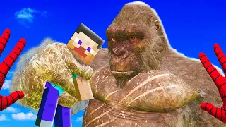 King Kong CRUSHES Minecraft Steve... (Bonelab Mods)