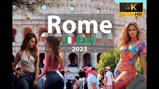 Rome  🇮🇹 Italy Walking Tour – September  2023 - 4k #rome  #italy  #walkingstreet