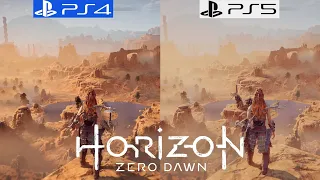 Horizon Zero Dawn PS4 vs PS5 - Graphics Comparison - Framerate - 4K