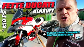 Ducati Multistrada 1200 mit 150 PS - Mercedes R-KLASSE Getriebespülung - VW Crafter AGR mit Kühler