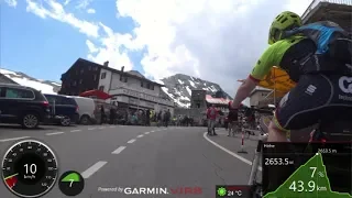 Extra Long Uphill Cycling Workout Alps Passo Stelvio Italy Ultra HD 4K Garmin Video