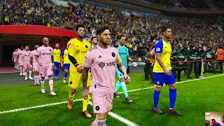 Al Nassr vs Inter Miami | Full Match All Goals | Ronaldo vs Messi | PES Gameplay PC