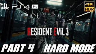 RESIDENT EVIL 3 REMAKE [4K 60FPS HDR PS4 PRO] Gameplay Walkthrough Part 4 - No Commentary