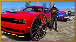 GTA 5 Roleplay - I BUILT CUSTOM WOOD WHEEL HELLCAT & COPS HATED IT | RedlineRP