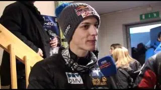 12.02.2011 - Gregor Schlierenzauer po zwycięstwie w Vikersund