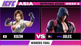 Kuzin (Asuka) vs Jules (Jin) Winners Final - ICFC TEKKEN Asia: Spring 2022 - Week 5