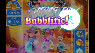 Bubble Witch Saga 2 Level 1633 with no booster & 4 bubbles left