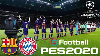 [PS4] PES 2020 UEFA Champions League (FC Barcelona vs FC Bayern Munich Gameplay) [Quarter-finals]