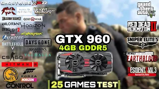 GTX 960 (4GB) In 2022 | 25 Games Tested | Nvidia GTX 960 4GB In Mid 2022 !