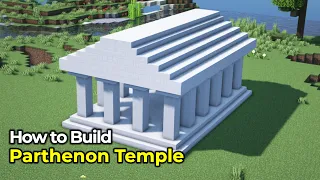 How to Build the Parthenon Temple 🏛 || Minecraft Building Tutorial 🇬🇷