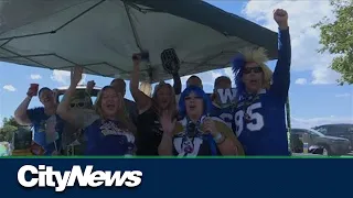 Bomber and Riders fans embrace Prairie rivalry at Banjo Bowl