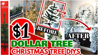 $1 *GENIUS* hacks & DIYS using DOLLAR TREE MINI CHRISTMAS TREES│CHRISTMAS diys 2021