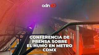 🚨 ¡Última hora! conferencia de prensa sobre humo en el #metrocdmx Barranca del muerto