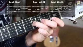 Fast Country Bluegrass Licks- Guitar Lesson - Session #2-3