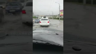 Новороссийск. Потоп после дождя. Затопило город.