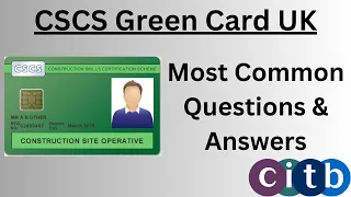 CSCS Green Card Questions & Answers 2023 | CSCS Card UK |CSCS Test UK | How to get a CSCS Green Card