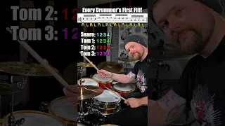 The first fill every drummer learns! (Easy beginner drum lesson)