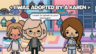 I was Adopted by a Karen🙄||with voice🎙️||Tocaboca tiktok roleplay||Tocaboca Story