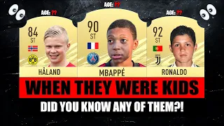 Footballers WHEN THEY WERE KIDS! 😱🔥 ft. Mbappe, Haaland, Ronaldo... etc