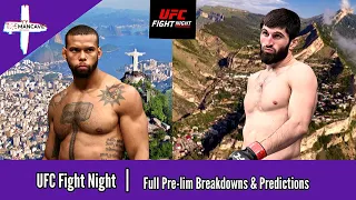 UFC Vegas 50 Thiago Santos Vs Magomed Ankalaev Full Pre-lim Breakdowns & Predictions Fight Night