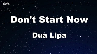 Karaoke♬ Don't Start Now - Dua Lipa 【No Guide Melody】 Instrumental