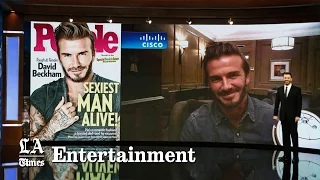 Jimmy Kimmel reveals David Beckham is People’s Sexiest Man Alive 2015