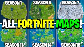 Fortnite Evolution of the Map! (Season 1 - Season 18)